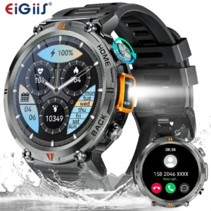 Smartwatch for Men, Touch Screen with Health Monitor